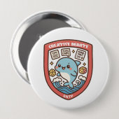 Debate Dolphin – Creative Brainstorming Button (Vorne & Hinten)