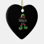 Debatte Elf Funny Matching Familie Weihnachten Paj Keramik Ornament (Rechts)