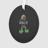 Debatte Elf Funny Matching Familie Weihnachten Paj Ornament (Vorderseite)