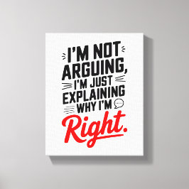 Debatten im Stil! Funny & Confident Leinwanddruck