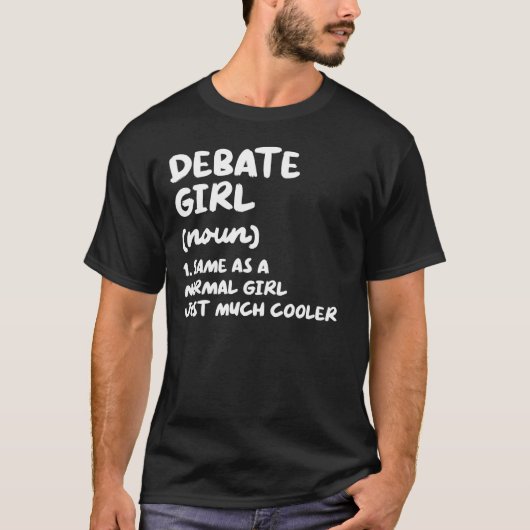 Debatten über das Debattierteam "Girl Definition" T-Shirt (Vorderseite)