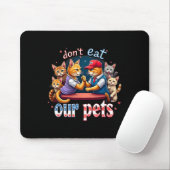 Debatten über das Essen der Hunde Katze Essen Sie  Mousepad (Mit Mouse)