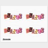 Debattiersticker Ovaler Aufkleber (Blatt)