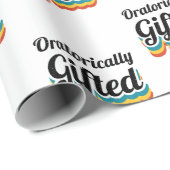 Debattierteam-Debattierspiel Geschenkpapier (Rolleneckpunkt)