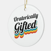 Debattierteam-Debattierspiel Keramik Ornament (Links)