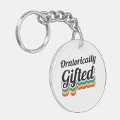 Debattierteam-Debattierspiel Schlüsselanhänger (Vorderseite links)