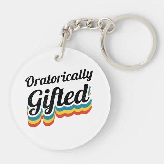 Debattierteam-Debattierspiel Schlüsselanhänger (Rückseite)