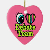 Debattierteam "Helles Auge Herz I Liebe" Keramikornament (Rechts)