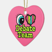Debattierteam "Helles Auge Herz I Liebe" Keramikornament (Links)