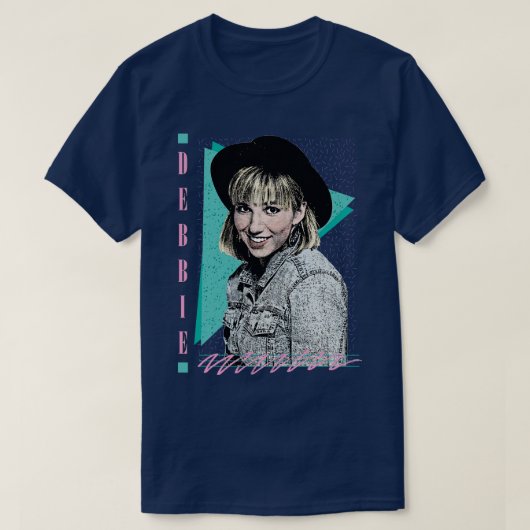 Debbie Gibson 80er Styled Aesthetic Design 2 T-Shirt (Design vorne)