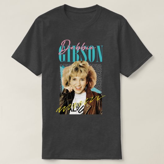 Debbie Gibson 80er Styled Aesthetic Design T-Shirt (Design vorne)