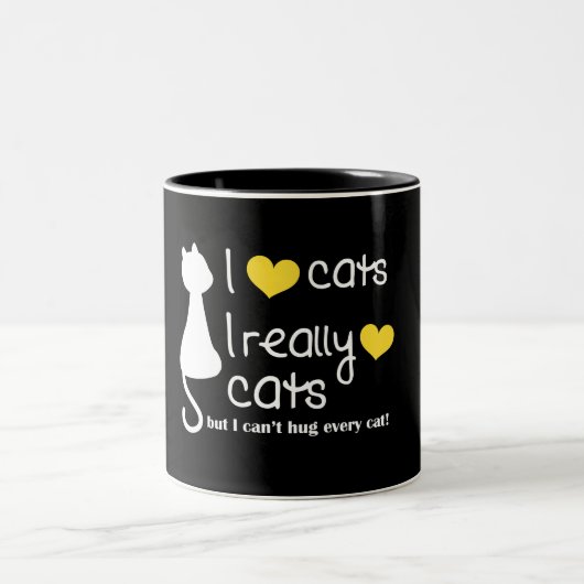 Debbie-Katzen-Liebhaber-Tasse Zweifarbige Tasse (Mittel)