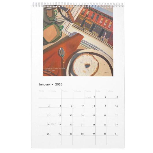 Debbie Müller Art 2026 Kalender (Jan 2026)