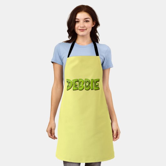 Debbie Name Kiwi Design Küchenschürze Schürze (Getragen)