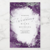 Debbie U-W Marble Glitzer Wedding ID644 Weinetikett (Einzelnes Label)