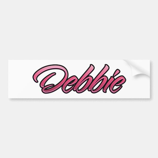 Debbie verblasst pink Aufkleber Sticker Autoaufkleber (Vorne)