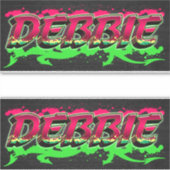 Debbie Vorname Name Graffiti Aufkleber Sticker (Vorderseite)