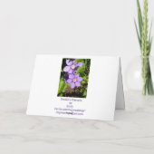 Debbie's Clematis Greeting Card Karte (Rückseite)