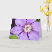 Debbie's Clematis Greeting Card Karte (Gelbe Blume)