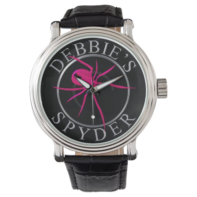 Debbie's Spyder Watch (Chrome Graphics) Armbanduhr (Vorderseite)