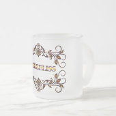 Debeeliss Glasbecher Mattglastasse (VorderseiteRechts)