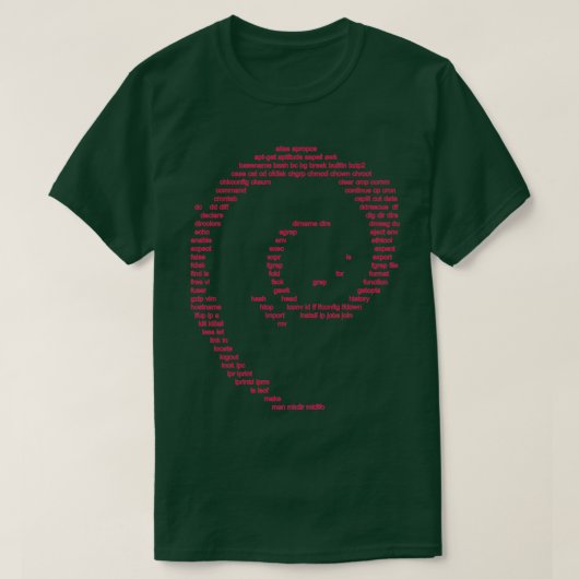 Debian-Befehle T-Shirt (Design vorne)