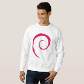 Debian grundlegendes Sweatshirt, weiß Sweatshirt (Vorne ganz)