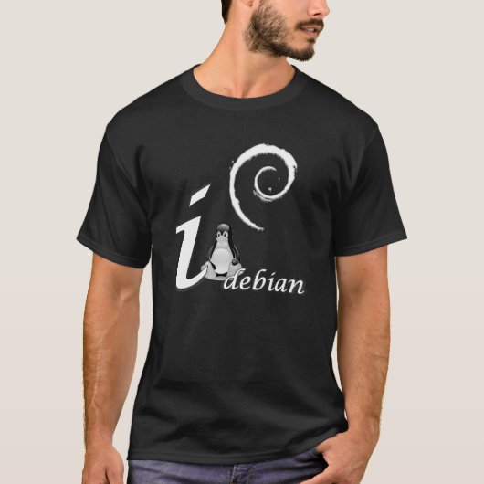 Debian Liebe - cooles Eis-Thema T-Shirt (Vorderseite)