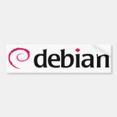 debian Linux-Logo Autoaufkleber (Vorne)