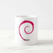 debian Linux ninja Tasse - ambihand (Mittel)