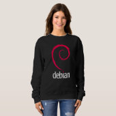 Debian Linux  Software Programmierer Entwickler Co Sweatshirt (Vorne ganz)