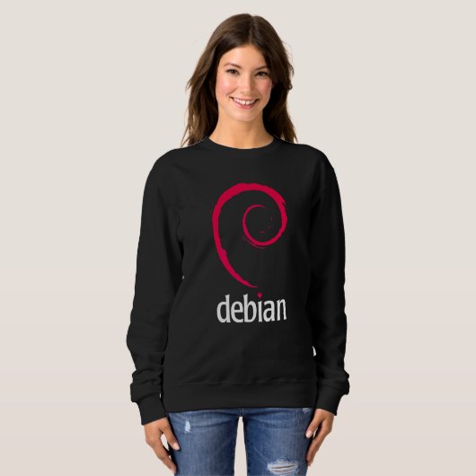 Debian Linux  Software Programmierer Entwickler Co Sweatshirt (Vorne ganz)