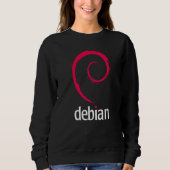 Debian Linux  Software Programmierer Entwickler Co Sweatshirt (Vorderseite)
