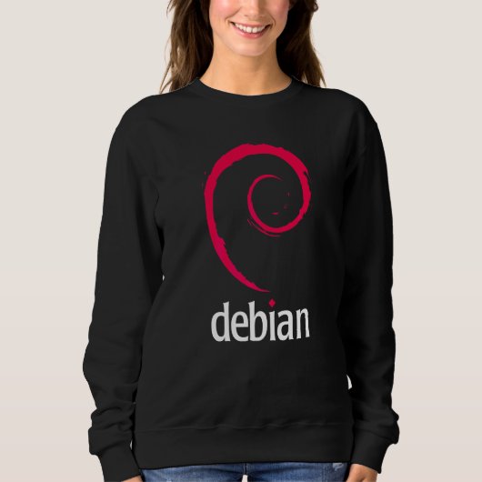 Debian Linux  Software Programmierer Entwickler Co Sweatshirt (Vorderseite)