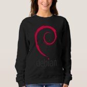 Debian Linux Software Programmierer Entwickler Cod Sweatshirt (Vorderseite)