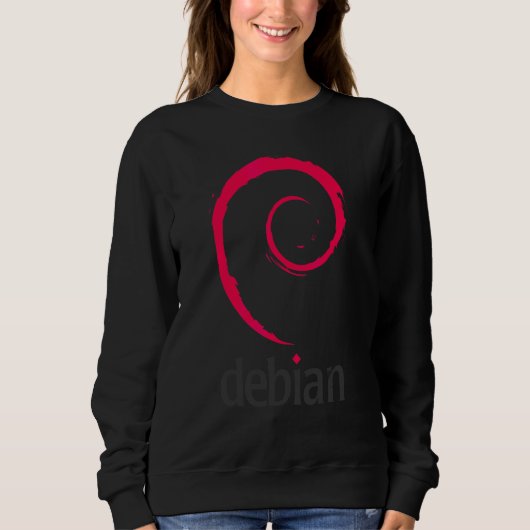 Debian Linux Software Programmierer Entwickler Cod Sweatshirt (Vorderseite)