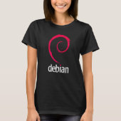 Debian Linux Software Programmierer Entwickler Cod T-Shirt (Vorderseite)