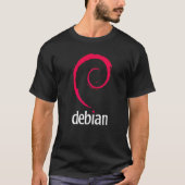 Debian Linux Software Programmierer Entwickler Cod T-Shirt (Vorderseite)