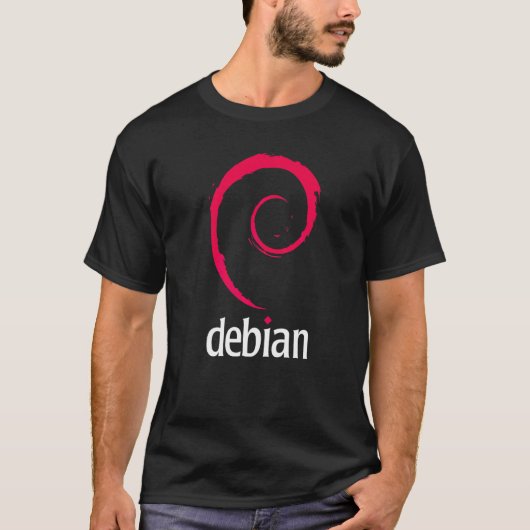 Debian Linux Software Programmierer Entwickler Cod T-Shirt (Vorderseite)