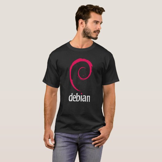 Debian Linux-Software-Programmierer-Entwickler-Cod T-Shirt (Vorne ganz)