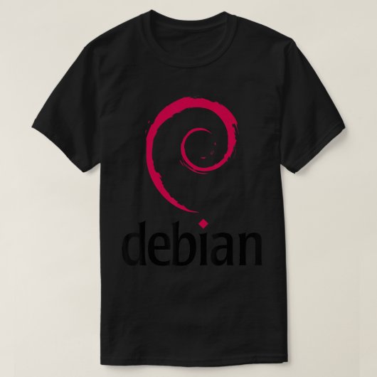 Debian Linux Spiral Open Source Shirt (Design vorne)
