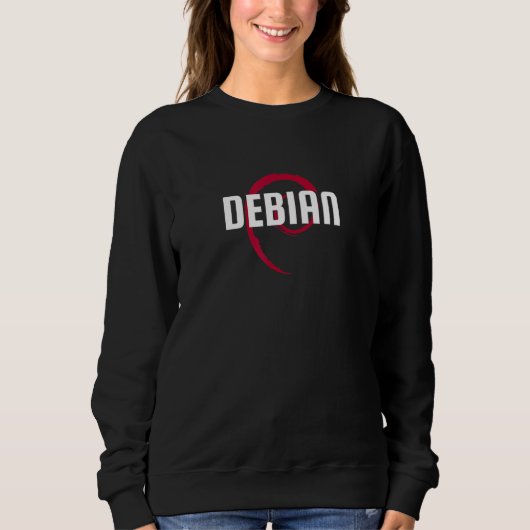 Debian Linux Tux-Plugin-Programmierer Sweatshirt (Vorderseite)