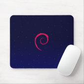 Debian mit einem Raum Hintergrund Mousepad (Mit Mouse)