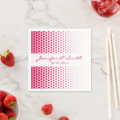 Debian Red Polka Dots Modern White Serviette (Beispiel)