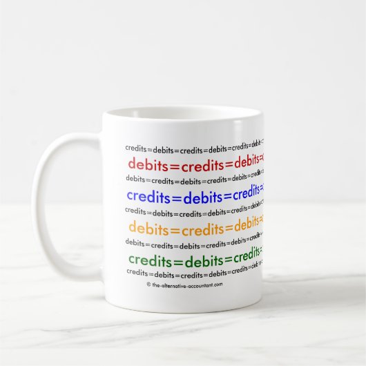 Debits=Credits=Debits=Credits=Debits... Kaffeetasse (Links)
