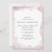 Debonair Blush Pink Bridal Dusche Einladung (Vorderseite)