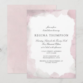 Debonair Blush Pink Bridal Dusche Einladung