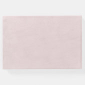 Debonair Blush Pink Hochzeit Gästebuch (Rückseite)