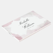 Debonair Blush Pink Hochzeit Gästebuch (Ecke)