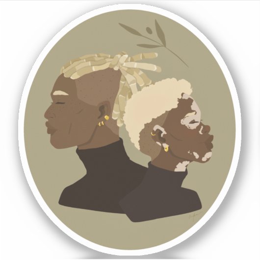 Debonair Duo Aufkleber (Vorderseite)